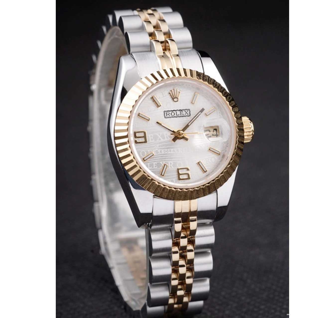 Aaa replica watch Stainless 98079 Tone Plated Rolex Datejust Two Steel Gold Yellow 0819